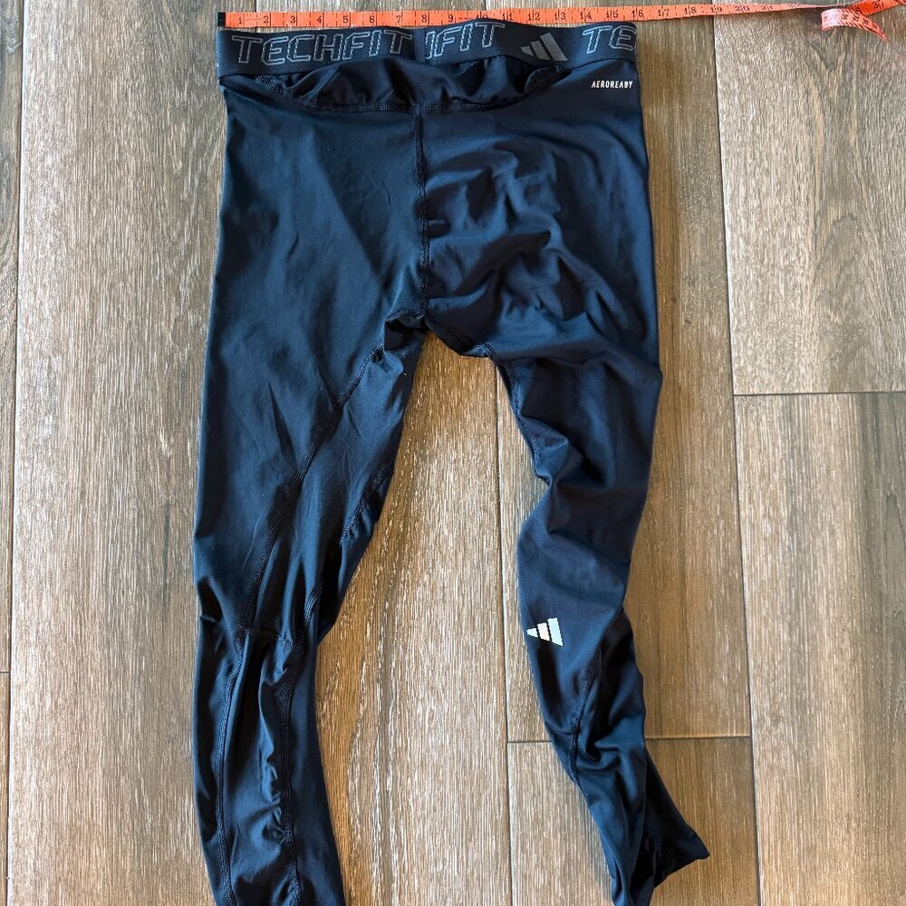 Adidas men's Techfit compression tights for training Black size Medium - Picture 4 of 8